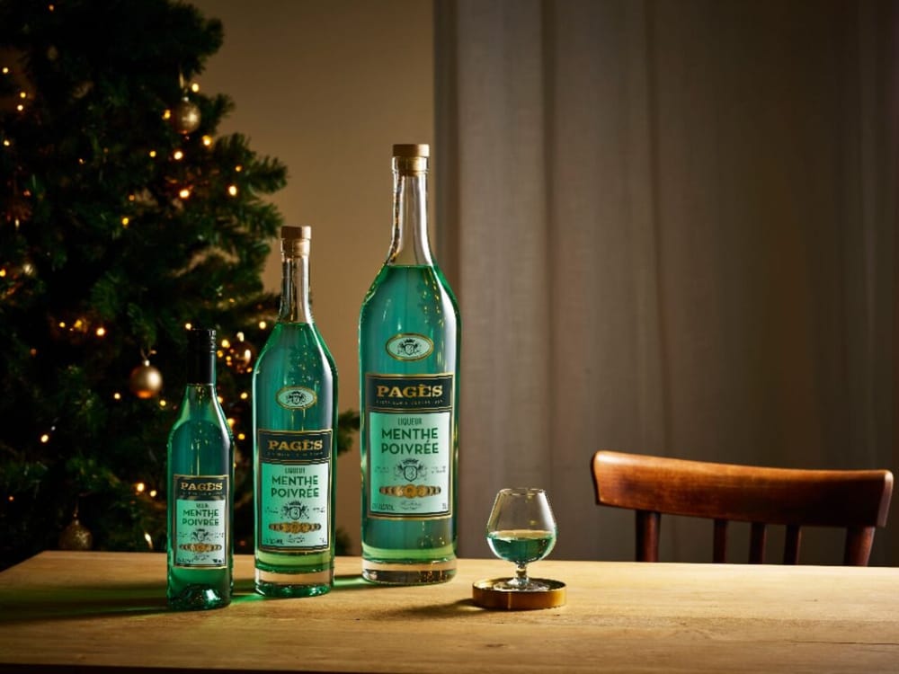 La distillerie Pagès célèbre les fêtes avec sa nouvelle liqueur de menthe poivrée post image