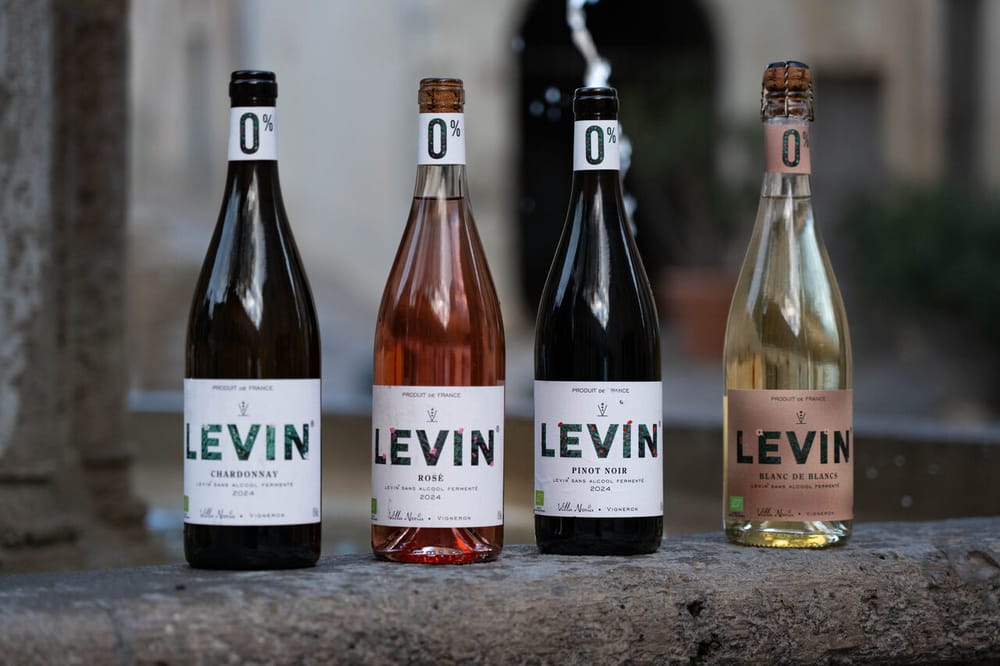 Levin 0%, la première gamme de raisins fermenté sans alcool post feature image