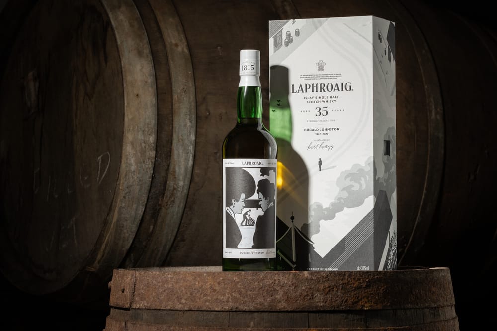 Laphroaig dévoile un single malt de 35 ans rendant hommage au pionnier de la distillerie Dugald Johnston post feature image