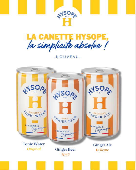 Les nouvelles canettes Hysope s'envolent avec Air France !