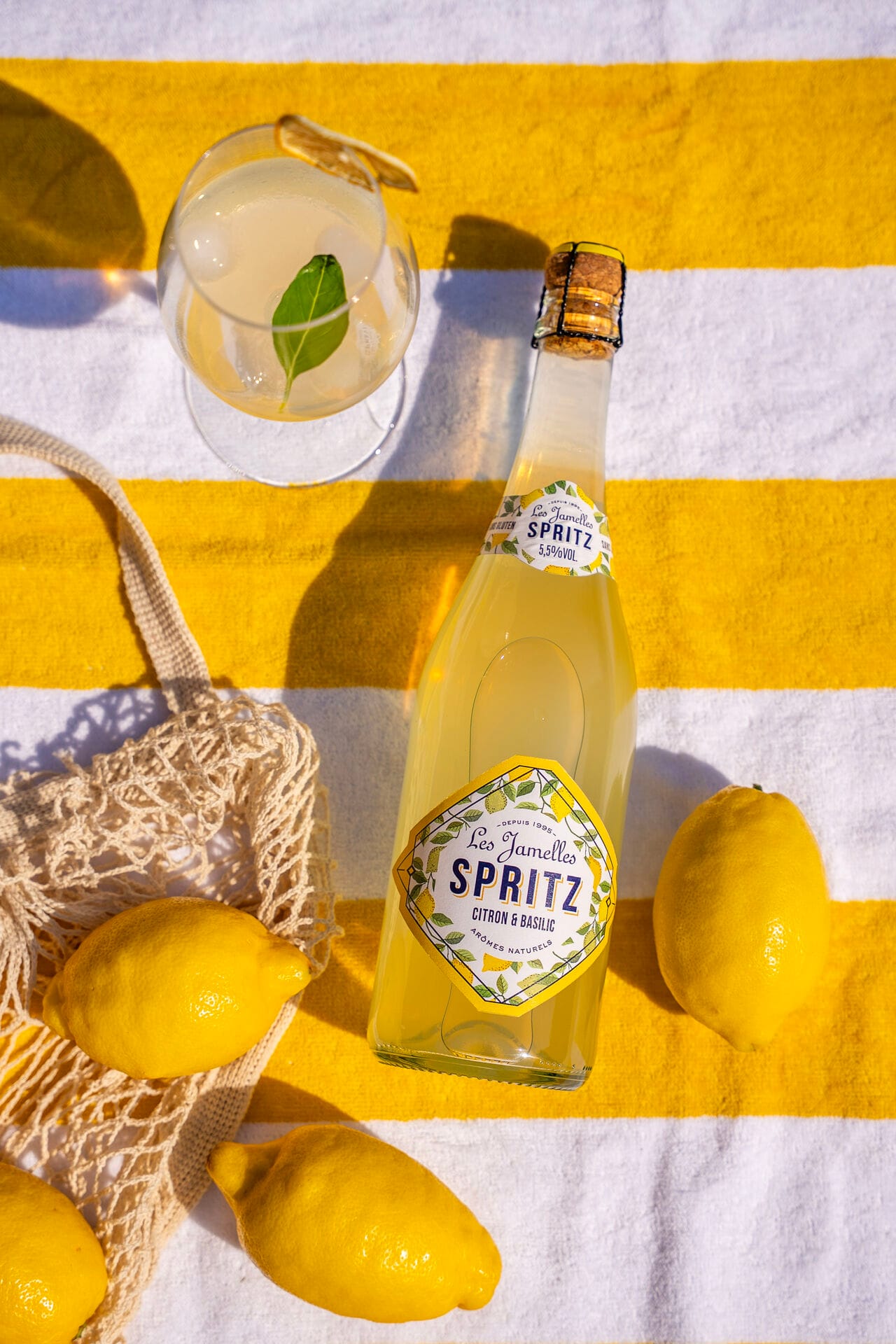 Les Jamelles Spritz Citron & Basilic : le Spritz réinventé, dans sa plus belle version