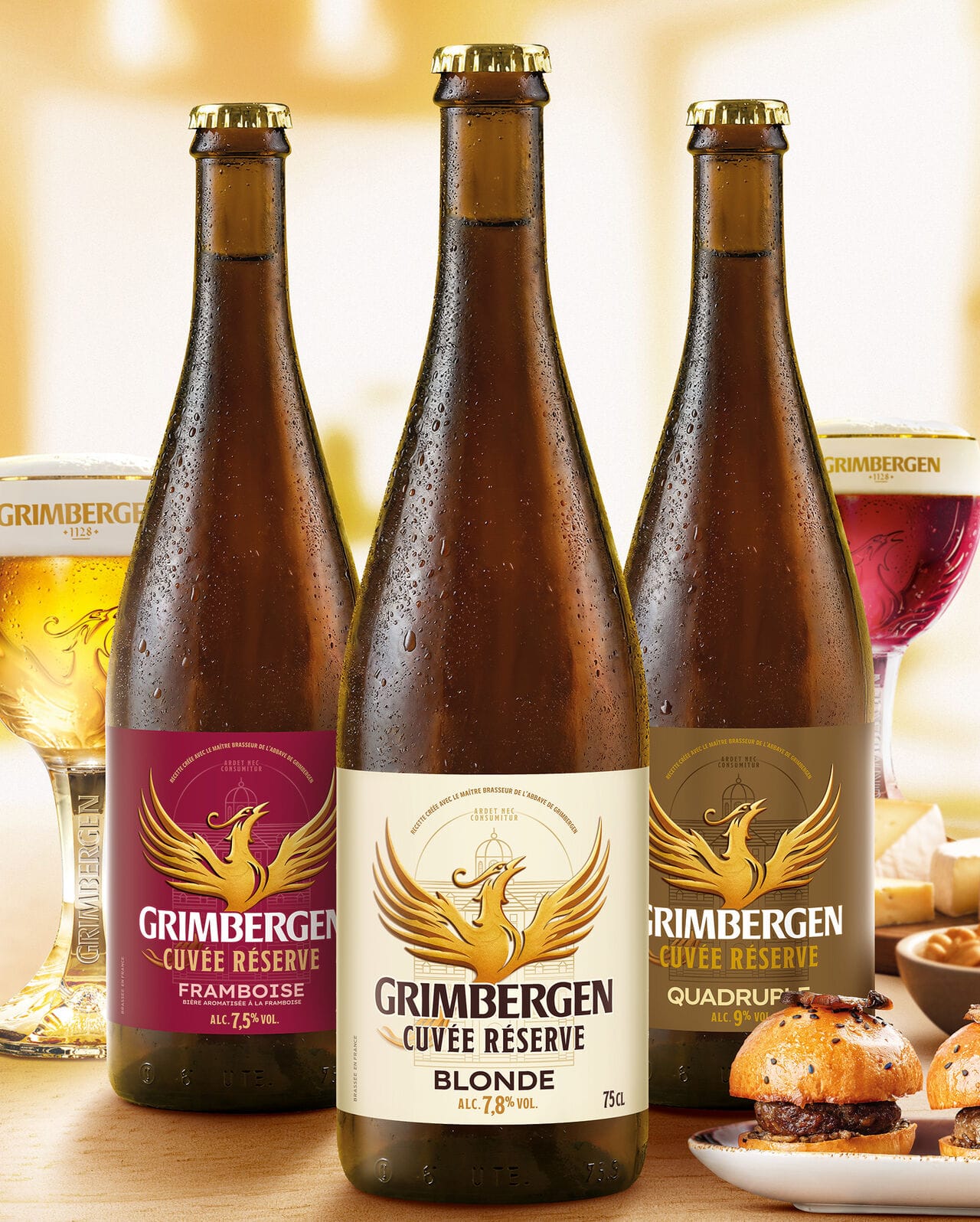 Grimbergen signe Cuvée Réserve : trois bières d'exception en format 75 cl pensées pour la table