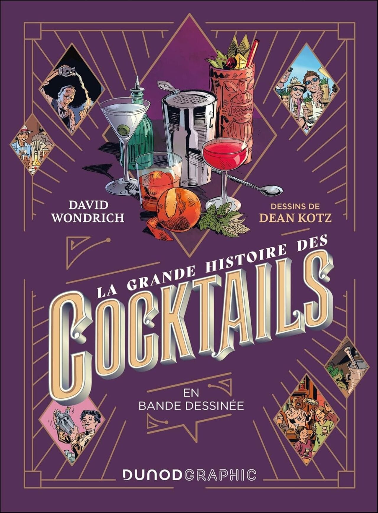 La grande histoire des cocktails, en bande dessinée