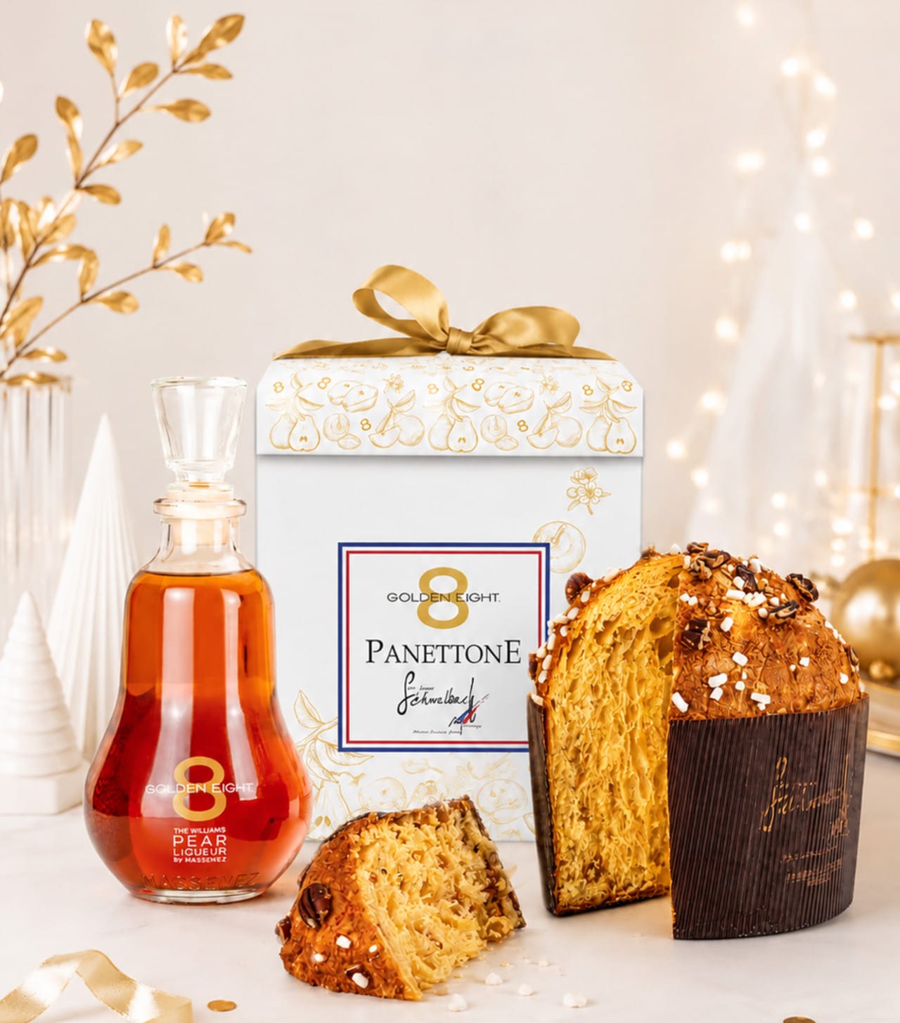 Pour Noël, le MOF Joël Schwalbach signe deux panettones inédits aux Griottines® et à Golden Eight®