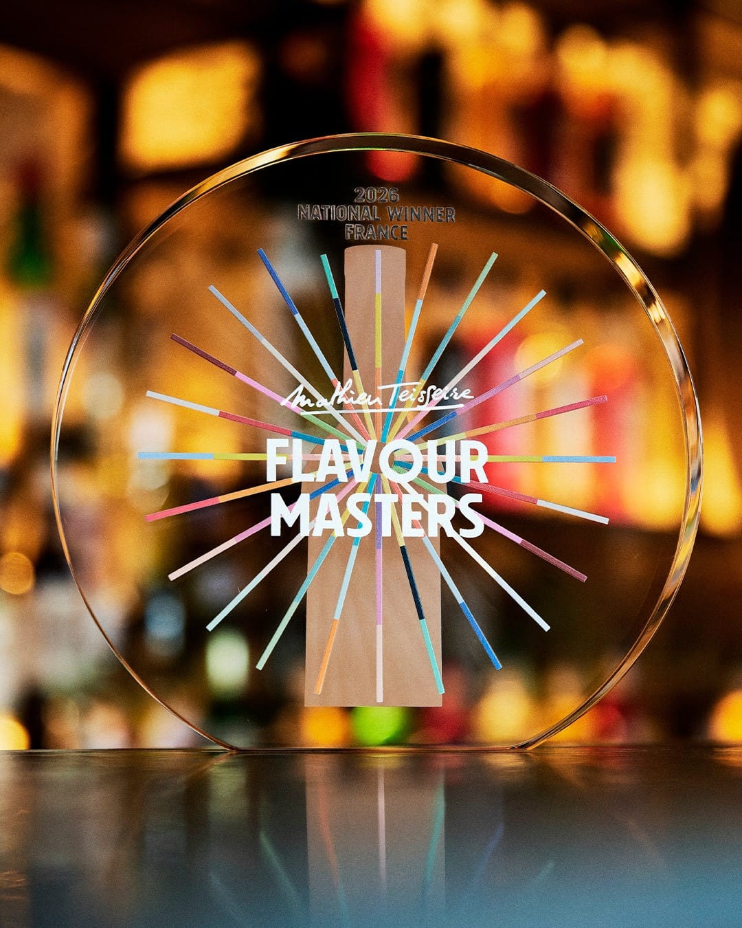 Juri Duchan, vainqueur de la Flavour Master 2026 lors de la grande finale internationale organisée par Mathieu Teisseire à Paris
